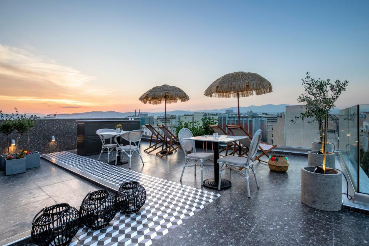 The Pinnacle Atény Exteriér fotografie Rooftop bar